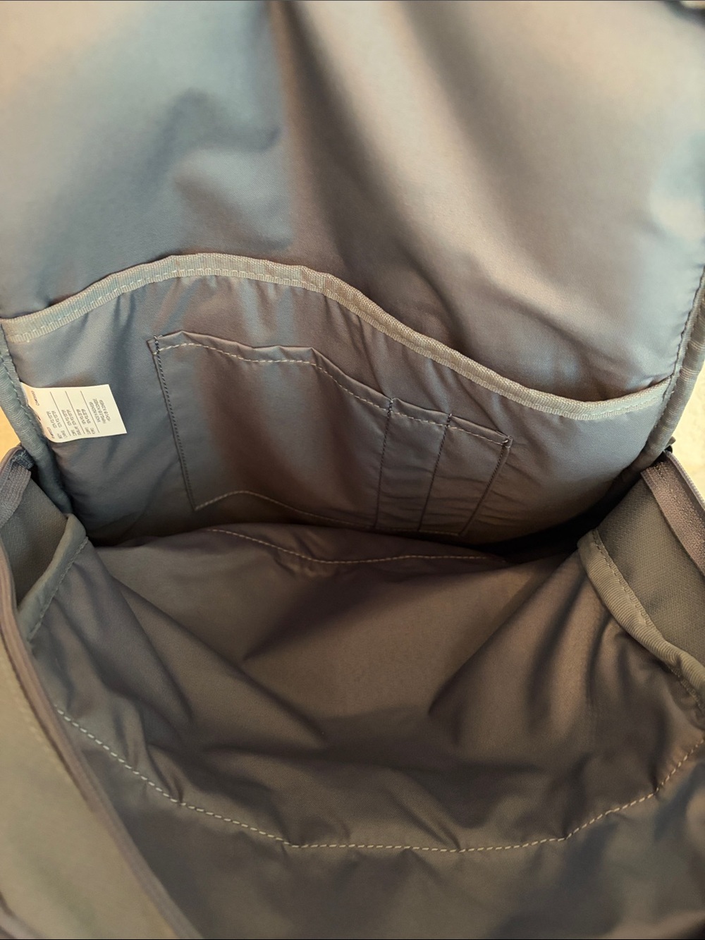 Nike Brasilia Gray and Black Backpack with White Swoosh Logo - Picture 6 of 6